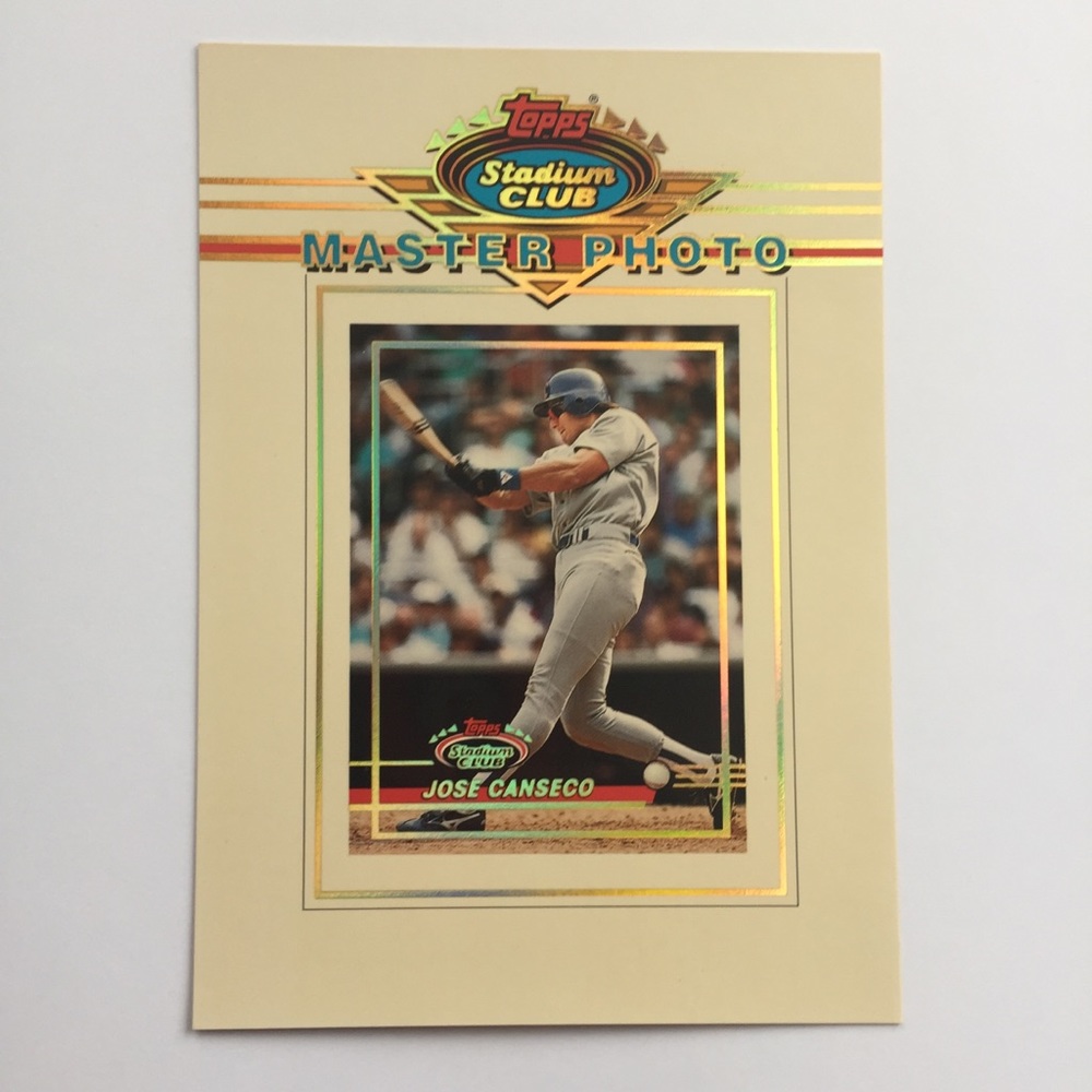 ⚾️Jose Canseco Topps Stadium ClubMaster Photo 1993